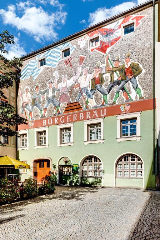 Brauereigasthof/Hotel Buergerbraeu 바트라이셴할 외부 사진