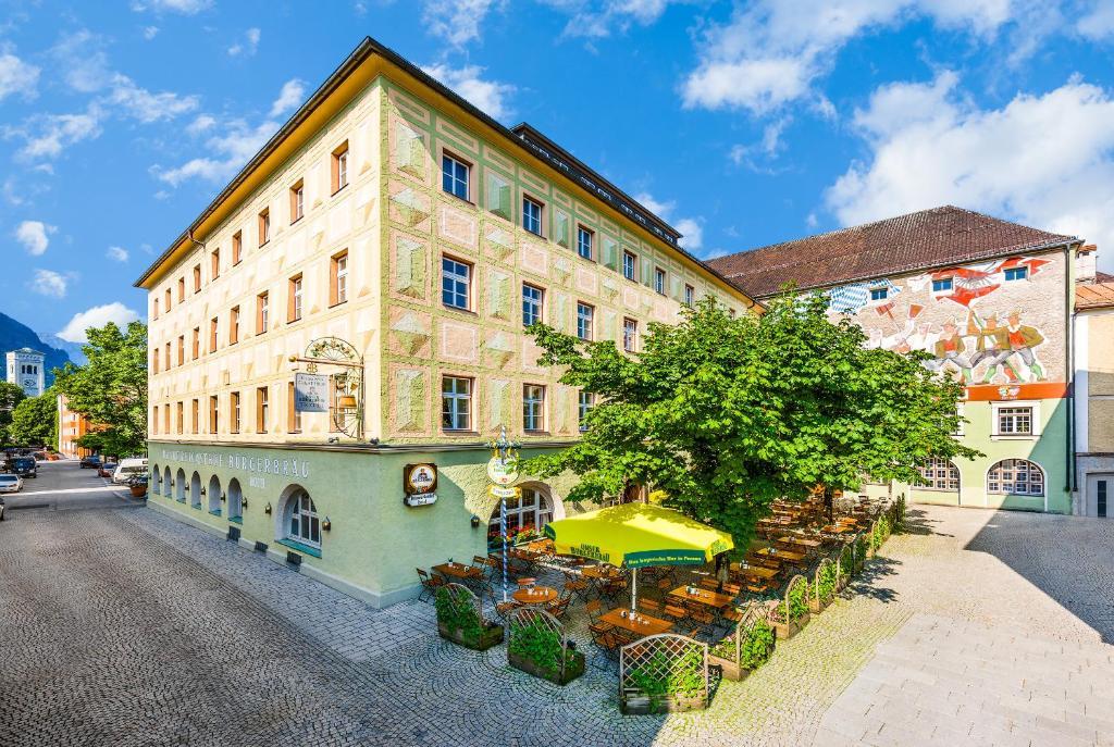 Brauereigasthof/Hotel Buergerbraeu 바트라이셴할 외부 사진